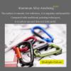 munkees Small Carabiner Clip Keychain 2 Pack, Mini Caribeener 2 inch to 3" for Keys Aluminum Alloy Biner Lightweights for Bottle Buckle, Backpack Hook(2-Pack,Large,Black) view 4