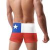 Alpsport Men'S Chile Flag Swimwear Boxer Briefs Swim Trunk Triangle Thong Bikini Swimsuit view 4