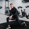 Men's Compression Shirts Long Sleeve Athletic Workout Tops Gym Undershirts Active Sports Baselayers B Blue Medium view 3