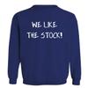 BH Cool Designs We Like The Stock! - Men's Soft & Comfortable Long Sleeve T-Shirt, Blue, Large view 1