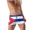 Alpsport Men'S Flag of Cuba Swimwear Boxer Briefs Swim Trunk Triangle Thong Bikini Swimsuit view 3