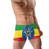 Alpsport Men'S Ethiopia Fkag Swimwear Boxer Briefs Swim Trunk Triangle Thong Bikini Swimsuit view 3