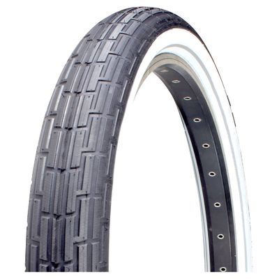 Deli Tire 26 x 2.35 inch, Folding Bead, Beach Cruiser Bike Tire, 26" x 2.35" (Black/White, Reflective)