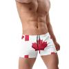 Alpsport Men'S Canada Flag Swimwear Boxer Briefs Swim Trunk Triangle Thong Bikini Swimsuit view 3