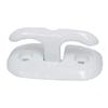 6" White Flip-Up Dock Cleat view 1