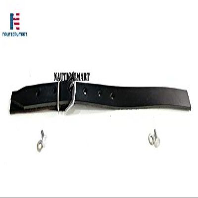 Nautical-Mart Riveted Suede Genuine Leather Armor Strap (12 inches)