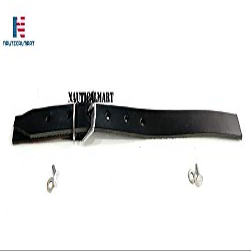Nautical-Mart Riveted Suede Genuine Leather Armor Strap (12 inches)