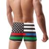 Alpsport Men'S American Flag Swimwear Boxer Briefs Swim Trunk Triangle Thong Bikini Swimsuit view 4