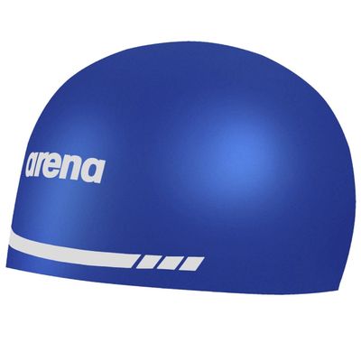 Arena 3D Soft USA Unisex Adult Silicone Swim Cap for Men and Women Swimming Pool Practice and Racing Swim Kit, Royal Blue, Extra Large
