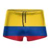 Alpsport Men'S Colombia Flag Swimwear Boxer Briefs Swim Trunk Triangle Thong Bikini Swimsuit view 1