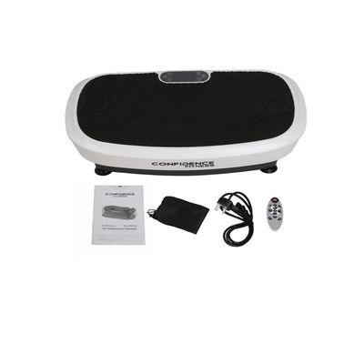 Confidence Fitness Vibration Plate Trainer 3D Dual Motor Exercise Machine White