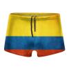Alpsport Men'S Colombia Flag Swimwear Boxer Briefs Swim Trunk Triangle Thong Bikini Swimsuit view 1