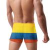 Alpsport Men'S Colombia Flag Swimwear Boxer Briefs Swim Trunk Triangle Thong Bikini Swimsuit view 4