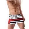 Alpsport Men'S American Flag Swimwear Boxer Briefs Swim Trunk Triangle Thong Bikini Swimsuit view 3