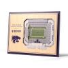 YouTheFan NCAA Kansas State Wildcats 5-Layer StadiumView 3D Wall Art - Bill Snyder Family Stadium view 1