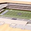 YouTheFan NCAA Kansas State Wildcats 5-Layer StadiumView 3D Wall Art - Bill Snyder Family Stadium view 3