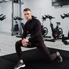 Men's Compression Shirts Long Sleeve Athletic Workout Tops Gym Undershirts Active Sports Baselayers B Red Large view 3