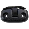 6" Black Flip-Up Dock Cleat view 1