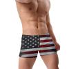 Alpsport Men'S American Flag Swimwear Boxer Briefs Swim Trunk Triangle Thong Bikini Swimsuit view 3