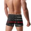 Alpsport Men'S American Flag Swimwear Boxer Briefs Swim Trunk Triangle Thong Bikini Swimsuit view 4