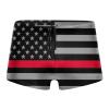 Alpsport Men'S American Flag Swimwear Boxer Briefs Swim Trunk Triangle Thong Bikini Swimsuit view 1