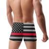 Alpsport Men'S American Flag Swimwear Boxer Briefs Swim Trunk Triangle Thong Bikini Swimsuit view 4