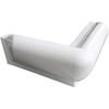 12" White Corner Dock Bumper view 1