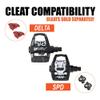 BV Bike 9/16'' Dual Pedals Compatible with Both Shimano SPD and Look Delta- MTB/Spin/Indoor/Exercise Bike Pedals Compatible with Peloton view 2