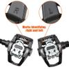 BV Bike 9/16'' Dual Pedals Compatible with Both Shimano SPD and Look Delta- MTB/Spin/Indoor/Exercise Bike Pedals Compatible with Peloton view 3