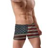 Alpsport Men'S USA Flag Swimwear Boxer Briefs Swim Trunk Triangle Thong Bikini Swimsuit view 2