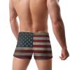 Alpsport Men'S USA Flag Swimwear Boxer Briefs Swim Trunk Triangle Thong Bikini Swimsuit view 4