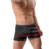 Alpsport Men'S American Flag Swimwear Boxer Briefs Swim Trunk Triangle Thong Bikini Swimsuit view 3