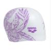 Arena Sirene Molded Silicone Swim Cap for Women Swimming Super Stretchy Durable Bathing Cap for Long Hair Tight Fit, Cecilia White, One Size view 1
