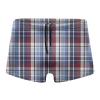 Alpsport Men'S Color Grid Thin Line Swimwear Boxer Briefs Swim Trunk Triangle Thong Bikini Swimsuit view 1