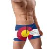 Alpsport Men'S Colorado Flag Swimwear Boxer Briefs Swim Trunk Triangle Thong Bikini Swimsuit view 3