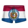 Alpsport Men'S Missouri Flag Swimwear Boxer Briefs Swim Trunk Triangle Thong Bikini Swimsuit view 1