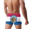 Alpsport Men'S Missouri Flag Swimwear Boxer Briefs Swim Trunk Triangle Thong Bikini Swimsuit view 4