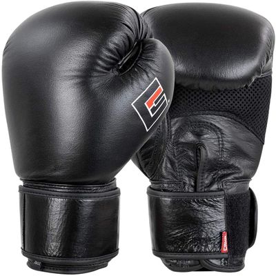 Combat Corner Elite Boxing Gloves Leather for Men and Women - Kickboxing, MMA, Muay Thai Sparring Training Gloves (12 oz.)