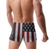 Alpsport Men'S USA Flag Swimwear Boxer Briefs Swim Trunk Triangle Thong Bikini Swimsuit view 4