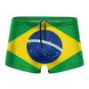 Alpsport Men'S Flag of Brazil Swimwear Boxer Briefs Swim Trunk Triangle Thong Bikini Swimsuit view 1