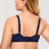 DELIMIRA Women's Minimizer Full Coverage Lace Bras Blueberry 46DD view 2