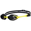 ARENA Unisex Adult Cobra Swipe Racing Swim Goggles for Men and Women Polycarbonate Non-Mirror Lens Hydrodynamic Design, Dark Smoke/Yellow view 1
