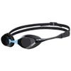 ARENA Unisex Adult Cobra Swipe Racing Swim Goggles for Men and Women Polycarbonate Non-Mirror Lens Hydrodynamic Design, Dark Smoke/Black/Blue view 1