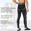 Queerier Mens Compression Pants Workout Leggings Baselayer Cool Dry Running Tights for Sports Yoga view 4