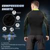 Men's Compression Shirts Long Sleeve Athletic Workout Tops Gym Undershirts Active Sports Baselayers B Green view 4
