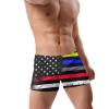 Alpsport Men'S USA Flag Swimwear Boxer Briefs Swim Trunk Triangle Thong Bikini Swimsuit view 3