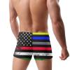 Alpsport Men'S USA Flag Swimwear Boxer Briefs Swim Trunk Triangle Thong Bikini Swimsuit view 4