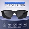 DEAFRAIN Polarized Sports Sunglasses for Men Women Cycling Running Fishing Baseball Driving Black Glasses TR90 Unbreakable Frame UV Protection view 3