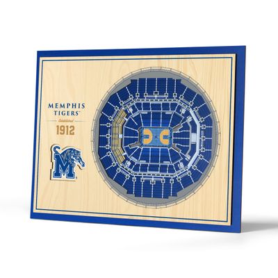 YouTheFan NCAA Memphis Tigers 5-Layer StadiumView 3D Wall Art - Liberty Bowl Memorial Stadium