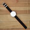 Clockwork Synergy - Seat Belt 2.0 Ballistic Watch Bands - Brushed Steel Buckle - Orange & Black, 18mm - Comfortable Watch Straps view 3